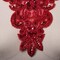 9" x 7" Red Pearl Sequin Neckline Collar Applique for Costume Wedding Dress or DIY Fashion